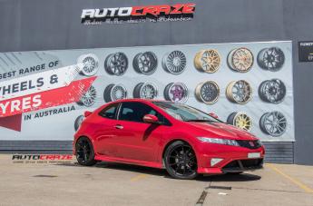 HONDA CIVIC 5 STUD MISANO MATTE BLACK